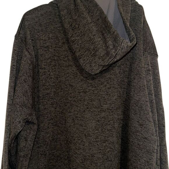 Artisans Traverse CIty by Artisans Charcoal Gray Lace Up Knit Fleece Hoodie Unis - Picture 10 of 12